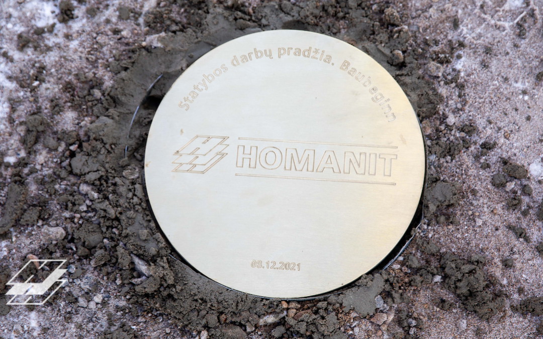 Startuoja Vokietijos koncerno įmonės „Homanit Lietuva“ statybos Pagiriuose